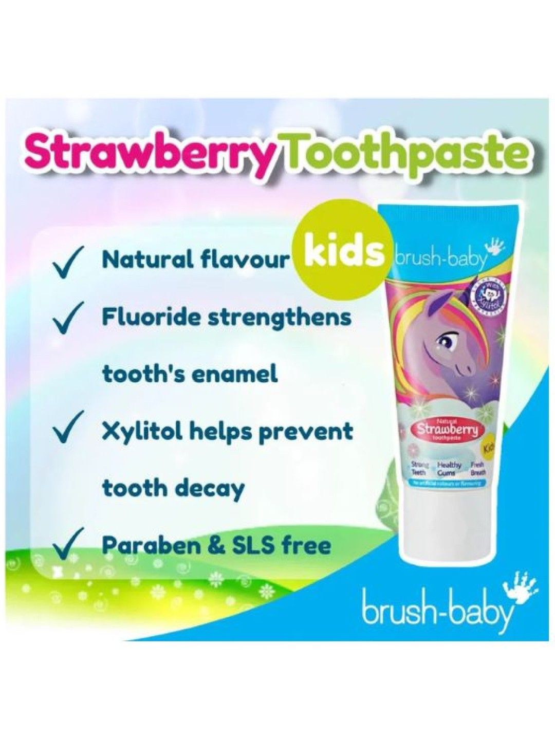 Brush-baby Kids Strawberry Toothpaste (50ml) (No Color- Image 3)