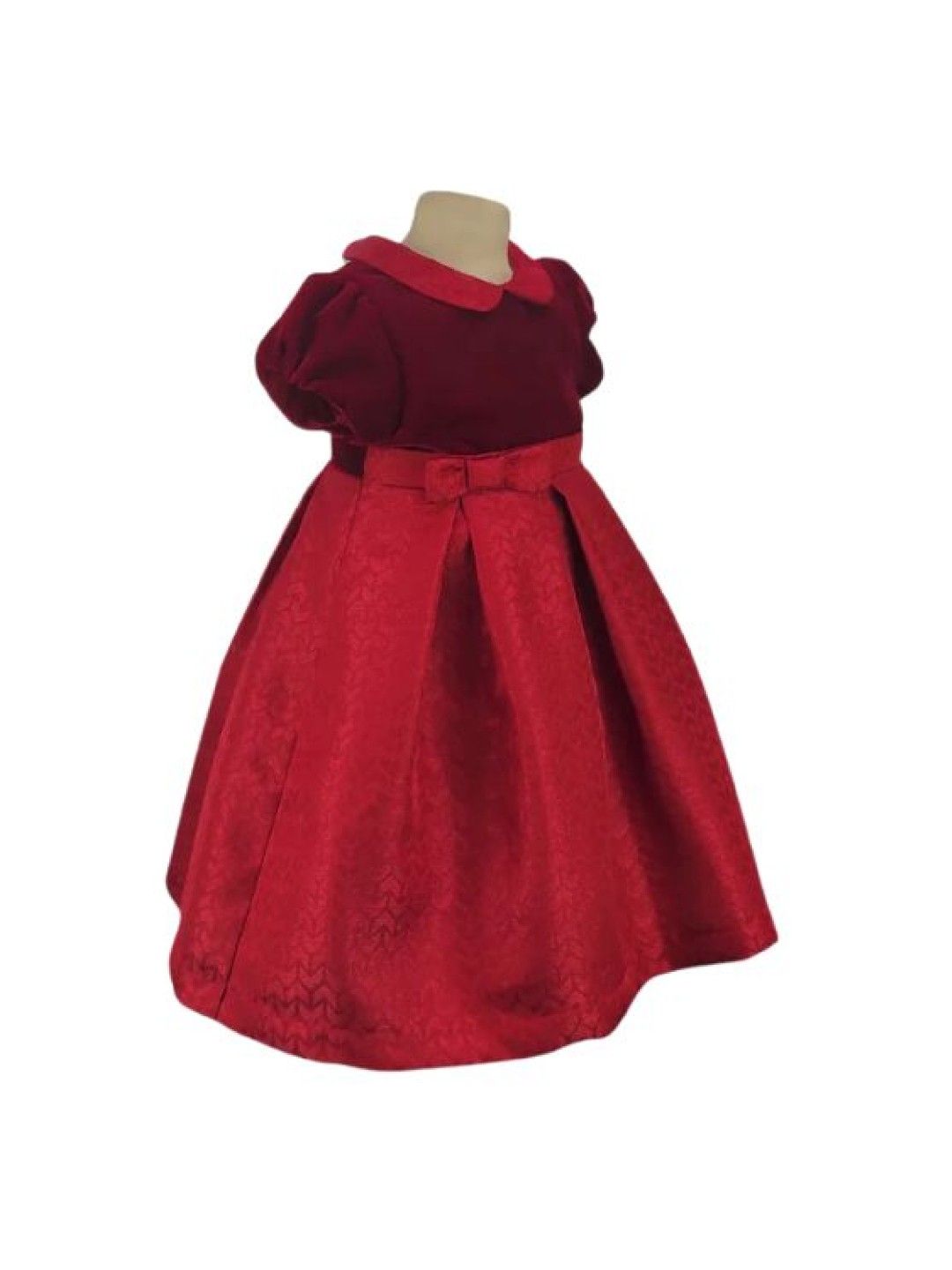 Periwinkle Anouck Velveteen Party Dress (Red- Image 3)
