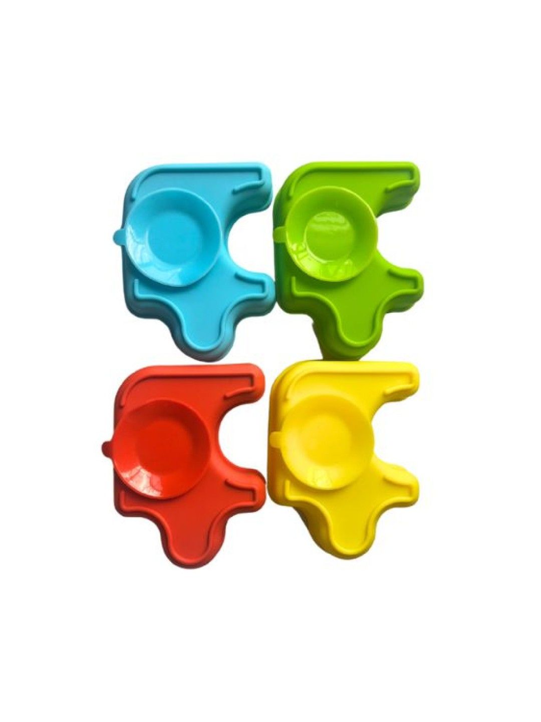 JulieBean Baby Puzzle Plate with Carrying Tray (5pcs) (No Color- Image 3)