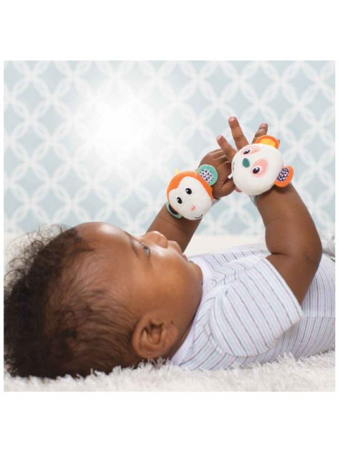 Infantino Wrist Rattles - Monkey/Panda (No Color- Image 3)