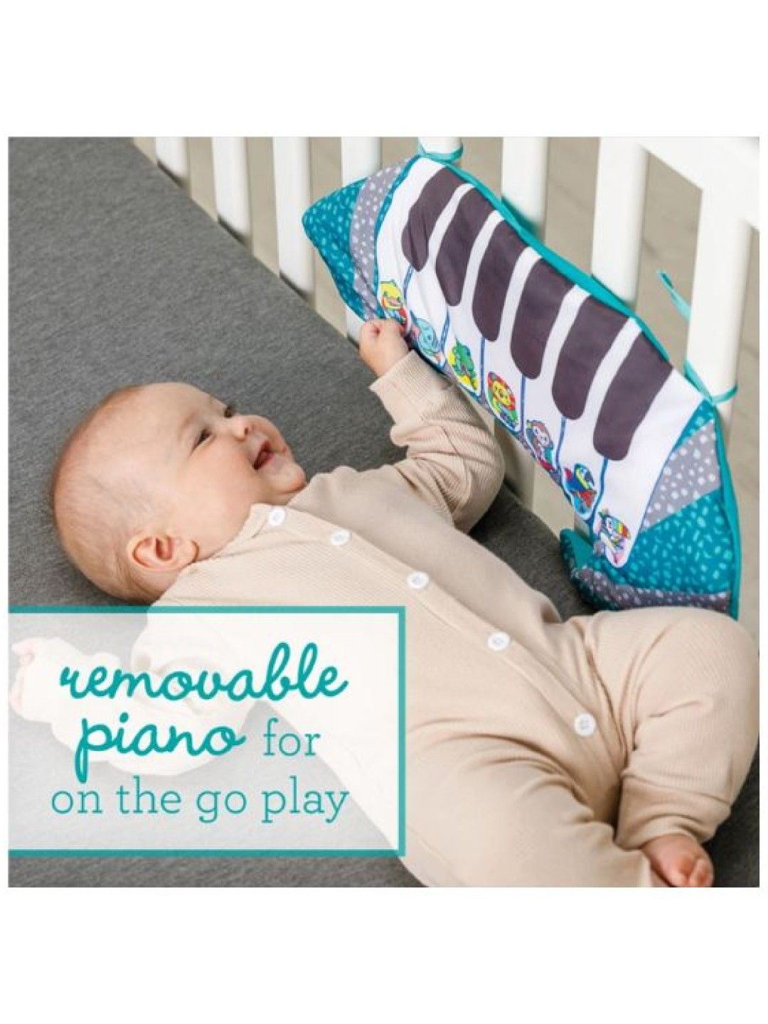 Infantino Grow With Me 3-in-1 Tummy Time Piano (No Color- Image 3)