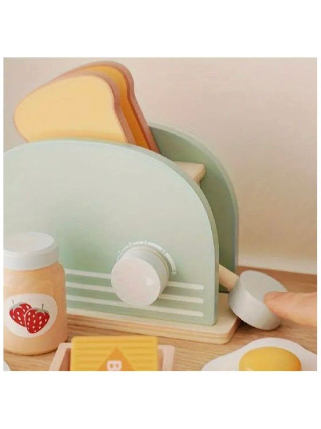The Baby Basket Wooden Montessori Breakfast Toy Set (No Color- Image 3)