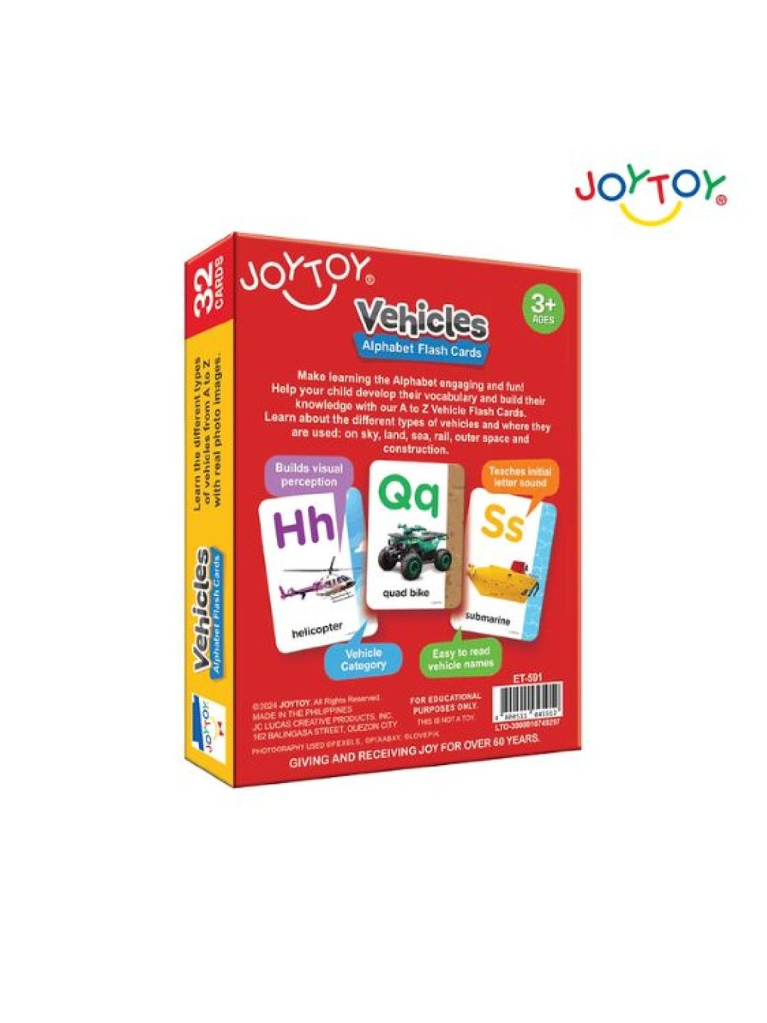 Joytoy Vehicles Alphabet Flash Cards (No Color- Image 3)