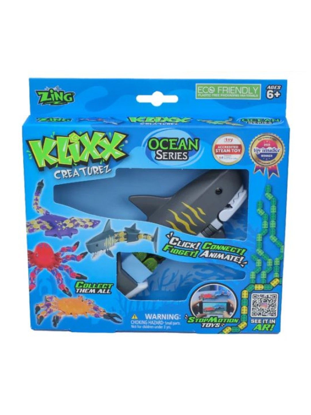 Zing Klixx Creaturez Shark (Grey- Image 3)