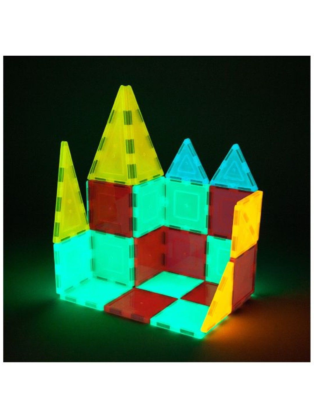 Picasso Tiles 60pc 3D GID Magnetic Building Tiles (No Color- Image 3)