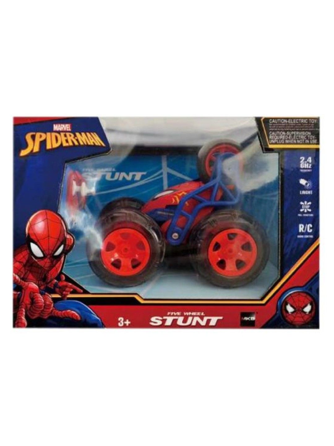 Marvel Original Spider-Man Full-Function 5-Wheel Stunt Remote Control Car (2.4GHz) (Red/Blue- Image 3)