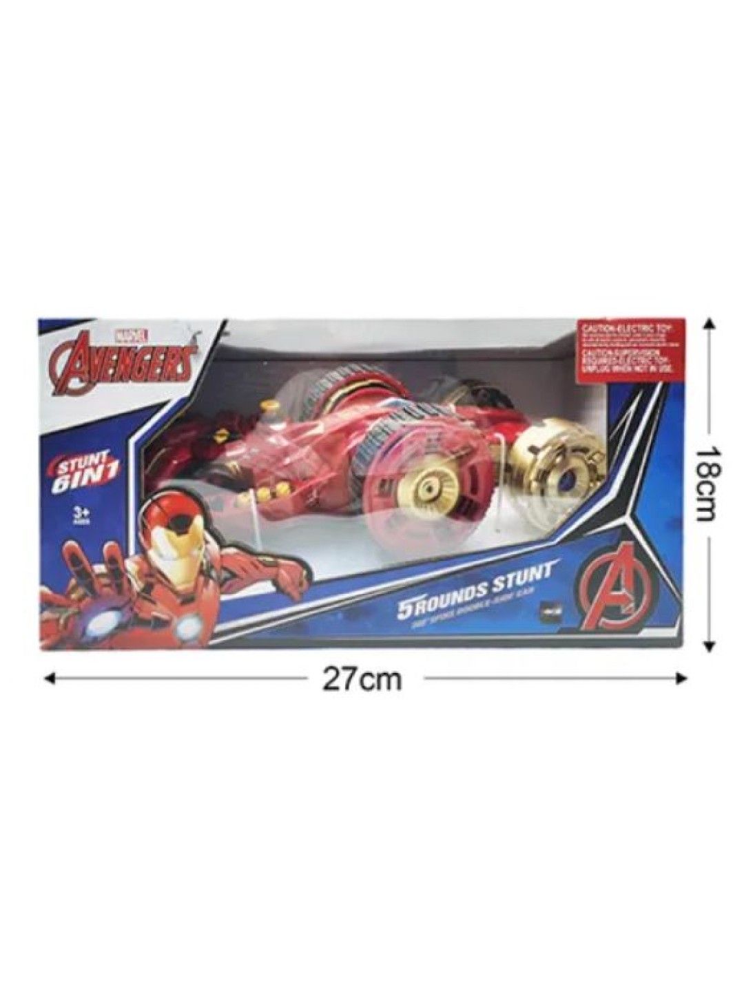 Marvel Original Iron Man 6in1 360° Spins Double-Side Remote Control Stunt Car (27MHz) (No Color- Image 3)