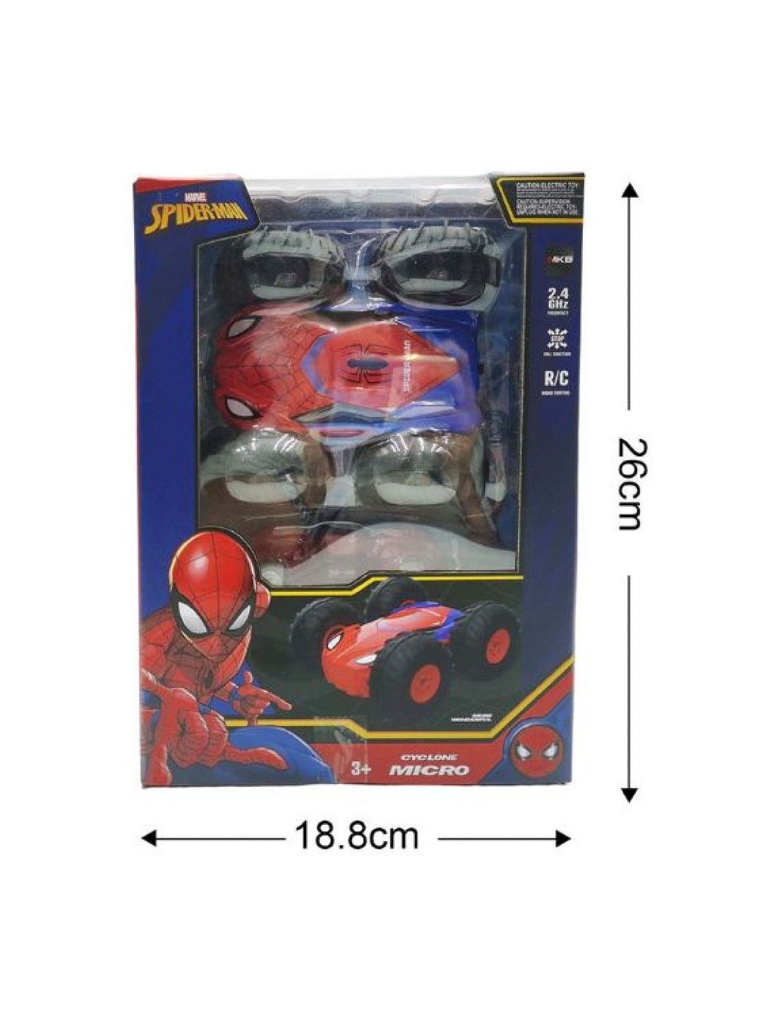 Marvel Original Spider-Man Full-Function Cyclone Micro Remote Control Car (2.4GHz) (No Color- Image 3)