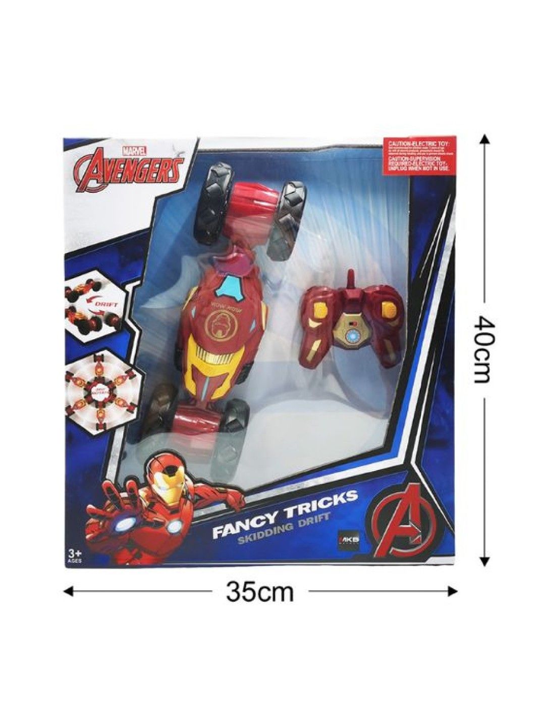 Marvel Original Iron Man Full-Function Fancy Tricks Stunt Remote Control Car (2.4GHz) (No Color- Image 3)