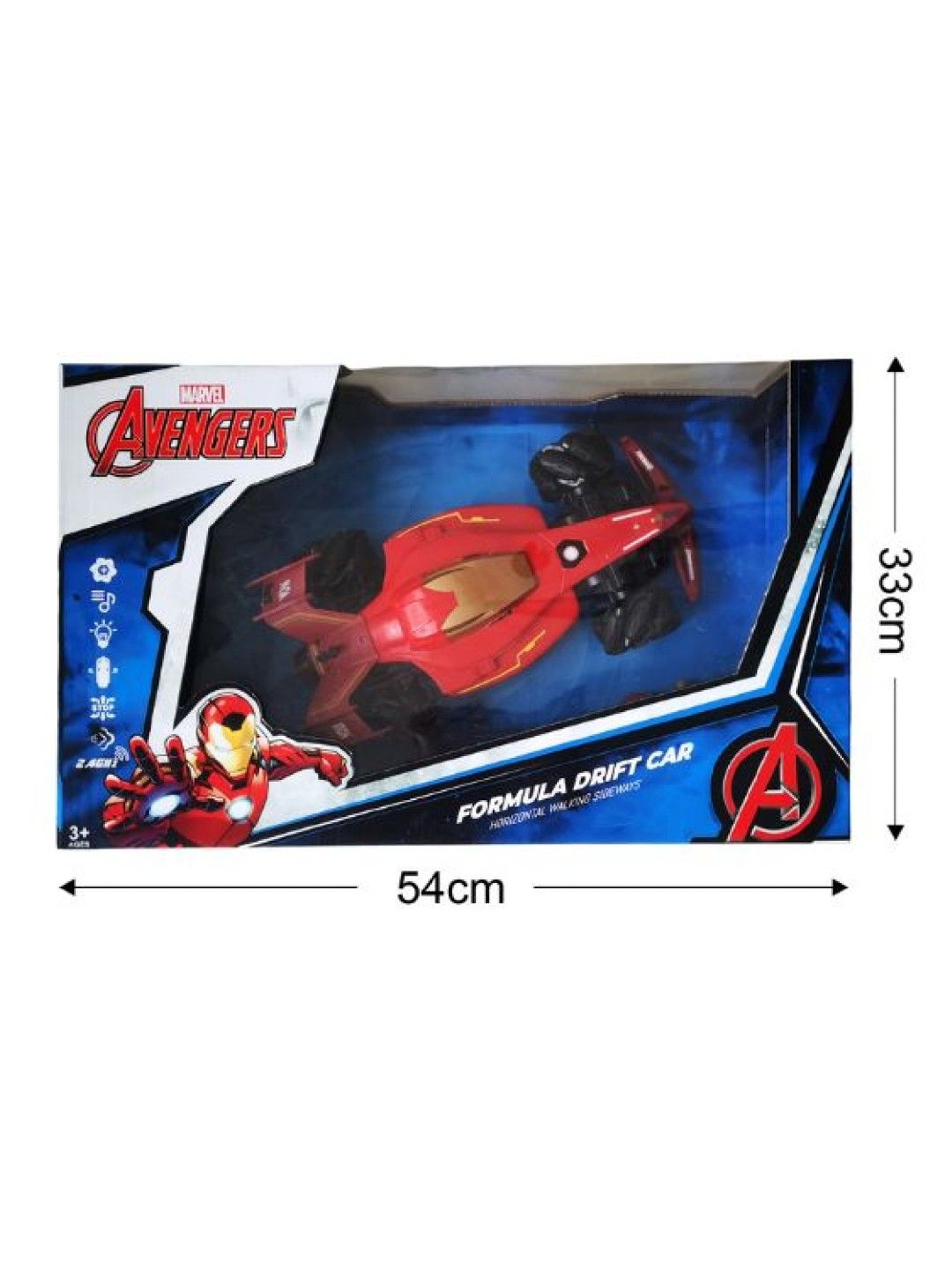 Marvel Original Iron Man Remote Control Stunt Formula Drift Car (2.4GHz) (No Color- Image 3)