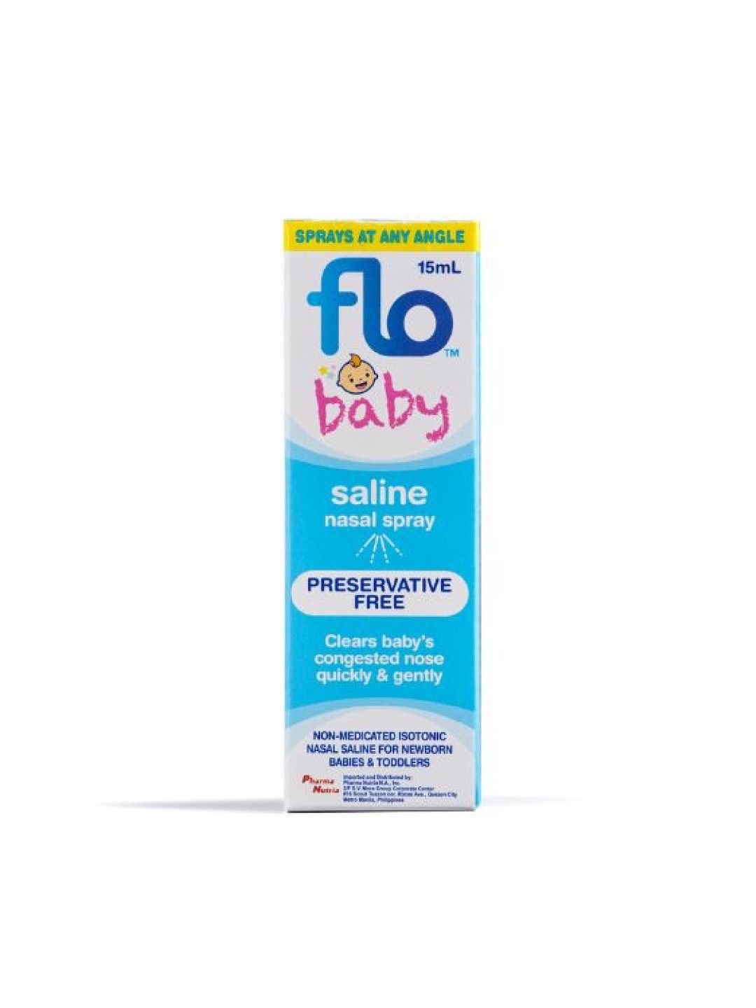 FLO Baby Saline Nasal Spray (15ml) (No Color- Image 3)