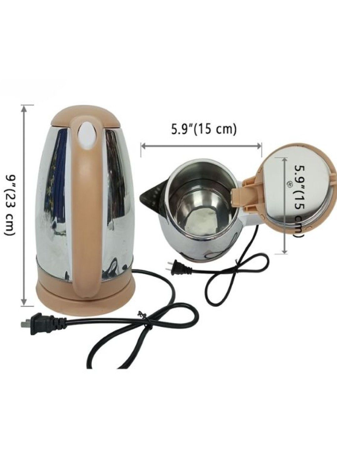 MICROMATIC MCK-1850 Stainless Steel Electric Kettle 2L (No Color- Image 3)