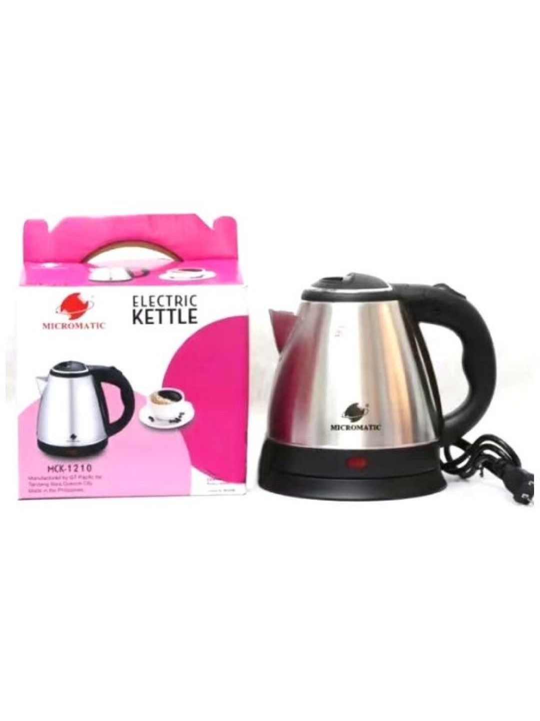 MICROMATIC MCK-1210 Stainless Steel Electric Kettle 1.2L (No Color- Image 3)