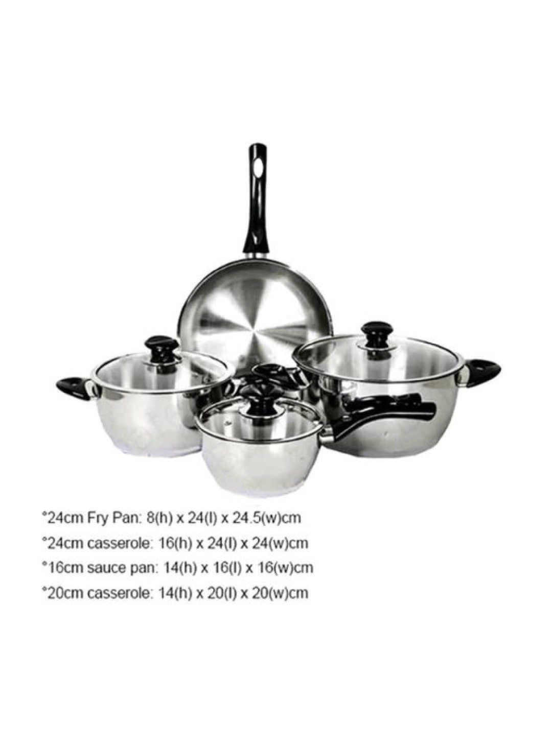 MICROMATIC MC4SET High Quality Stainless Steel Cookware 4pcs Set (No Color- Image 3)