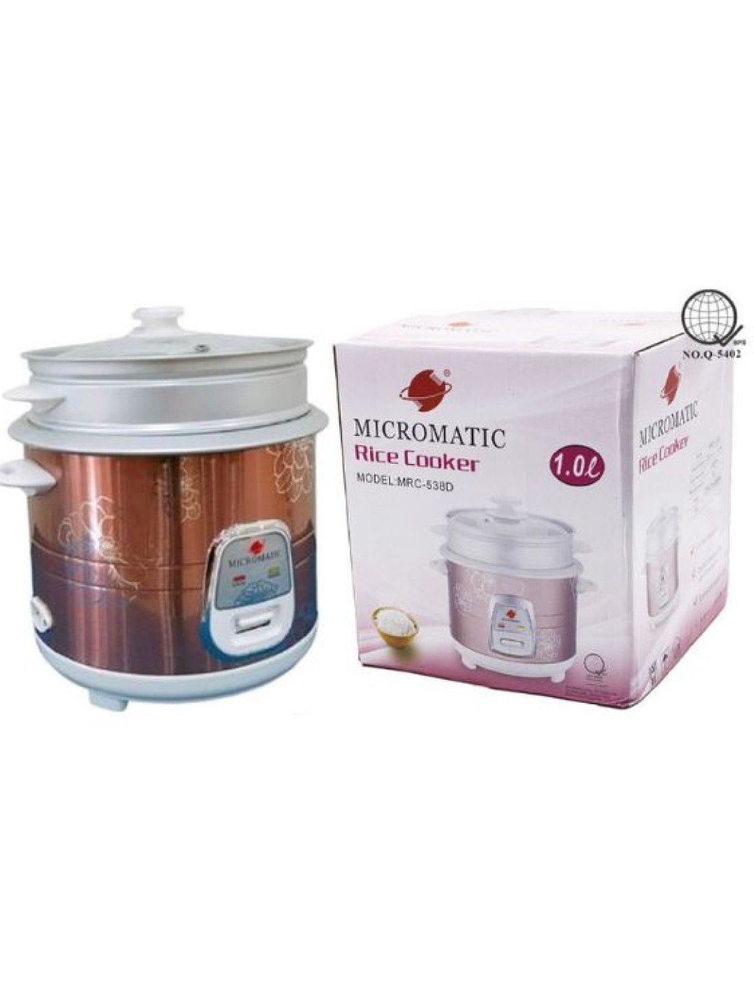 MICROMATIC MRC-538D Rice Cooker w/ Steamer 1.0L (No Color- Image 3)