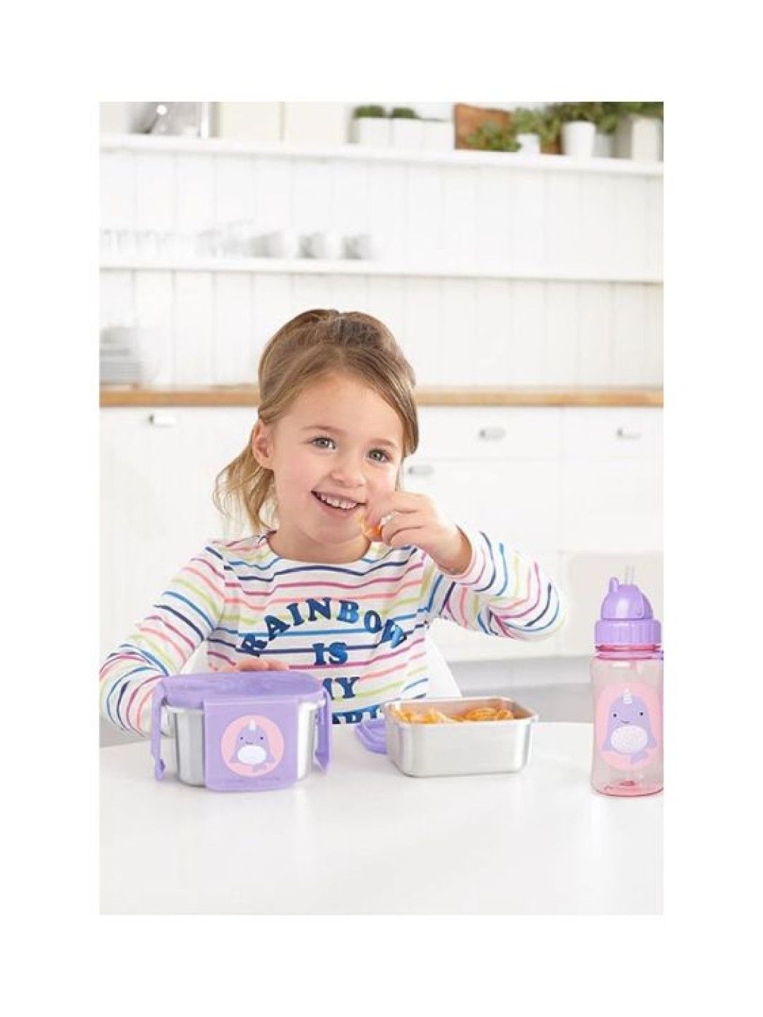 Skip Hop Zoo Thermal Lunch Set Stainless Steel (Narwhal- Image 3)