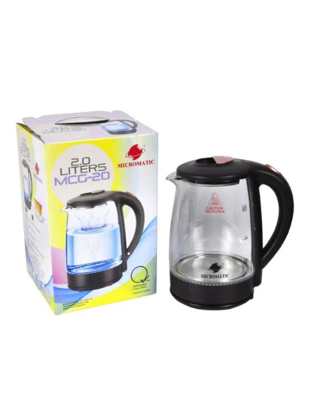 MICROMATIC MCG-20 Electric Glass Kettle 2L (No Color- Image 3)