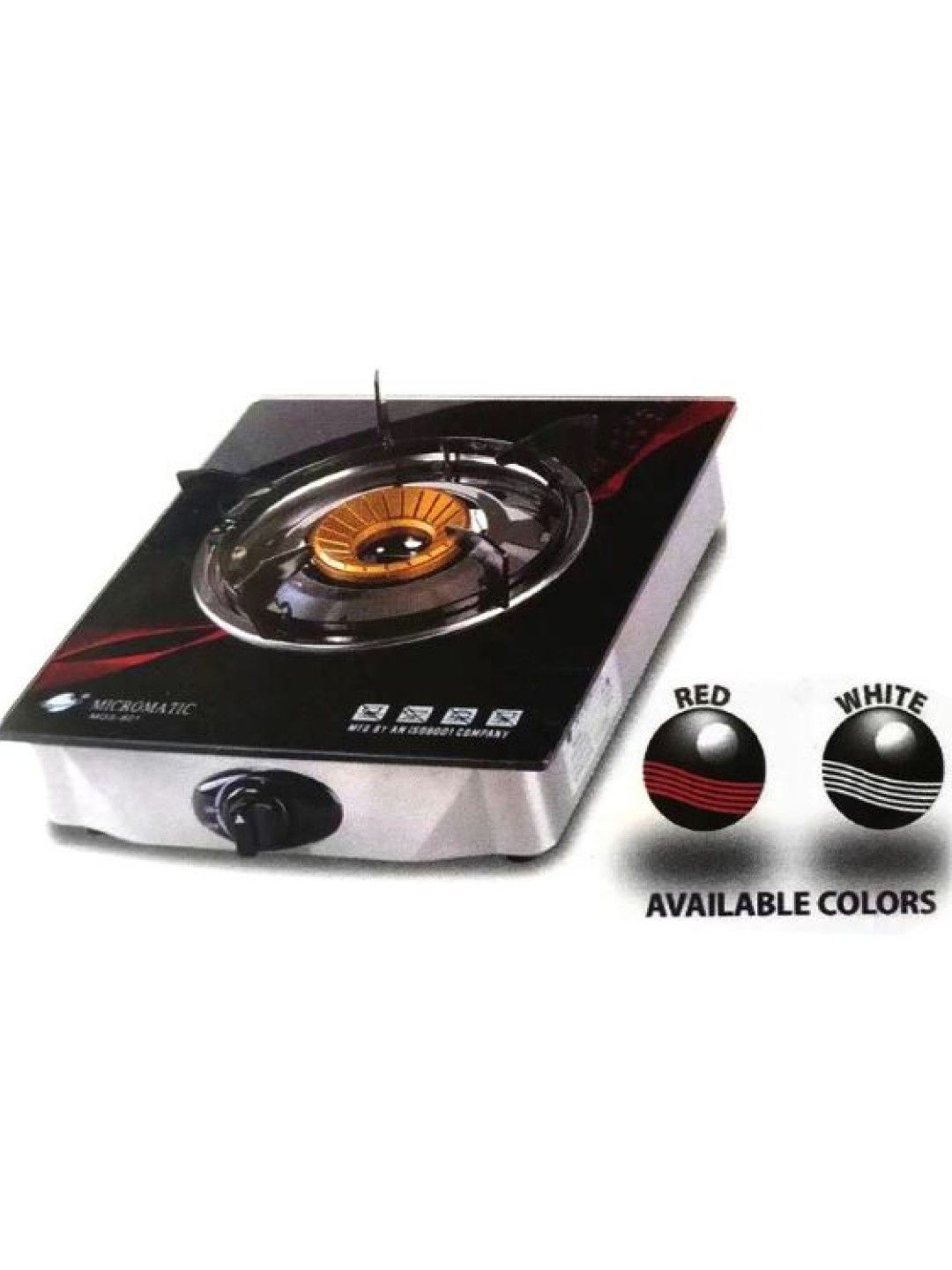 MICROMATIC MGS-801 Single Burner Tempered Glass Gas Stove (No Color- Image 3)