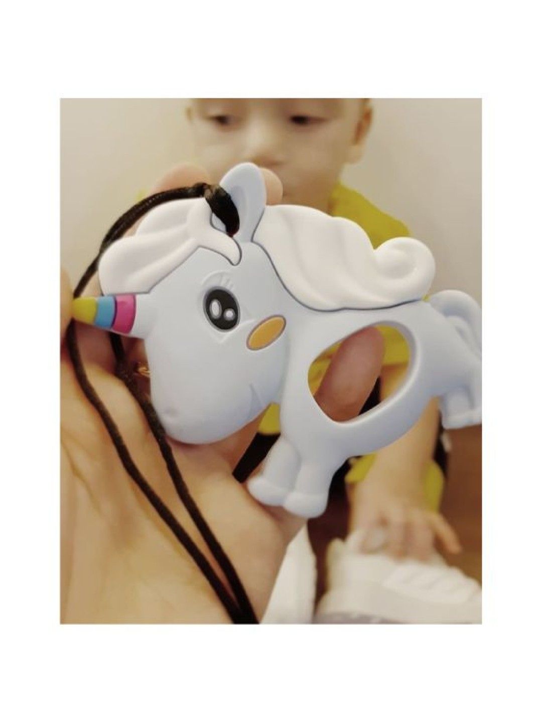 Shadrach Unicorn Teether (Light Blue- Image 3)