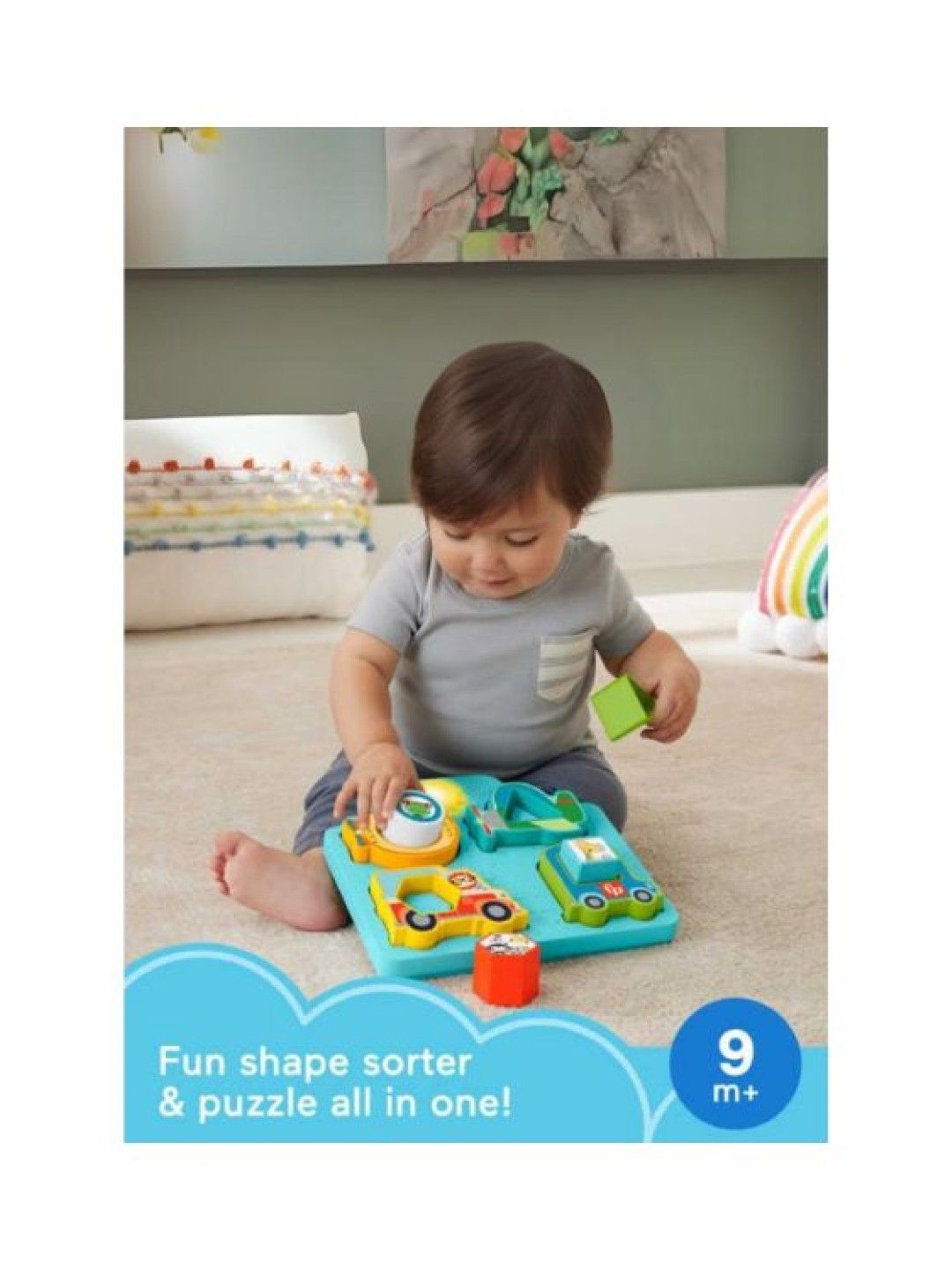 Fisher Price Shapes & Sounds Vehicle Puzzle (No Color- Image 3)