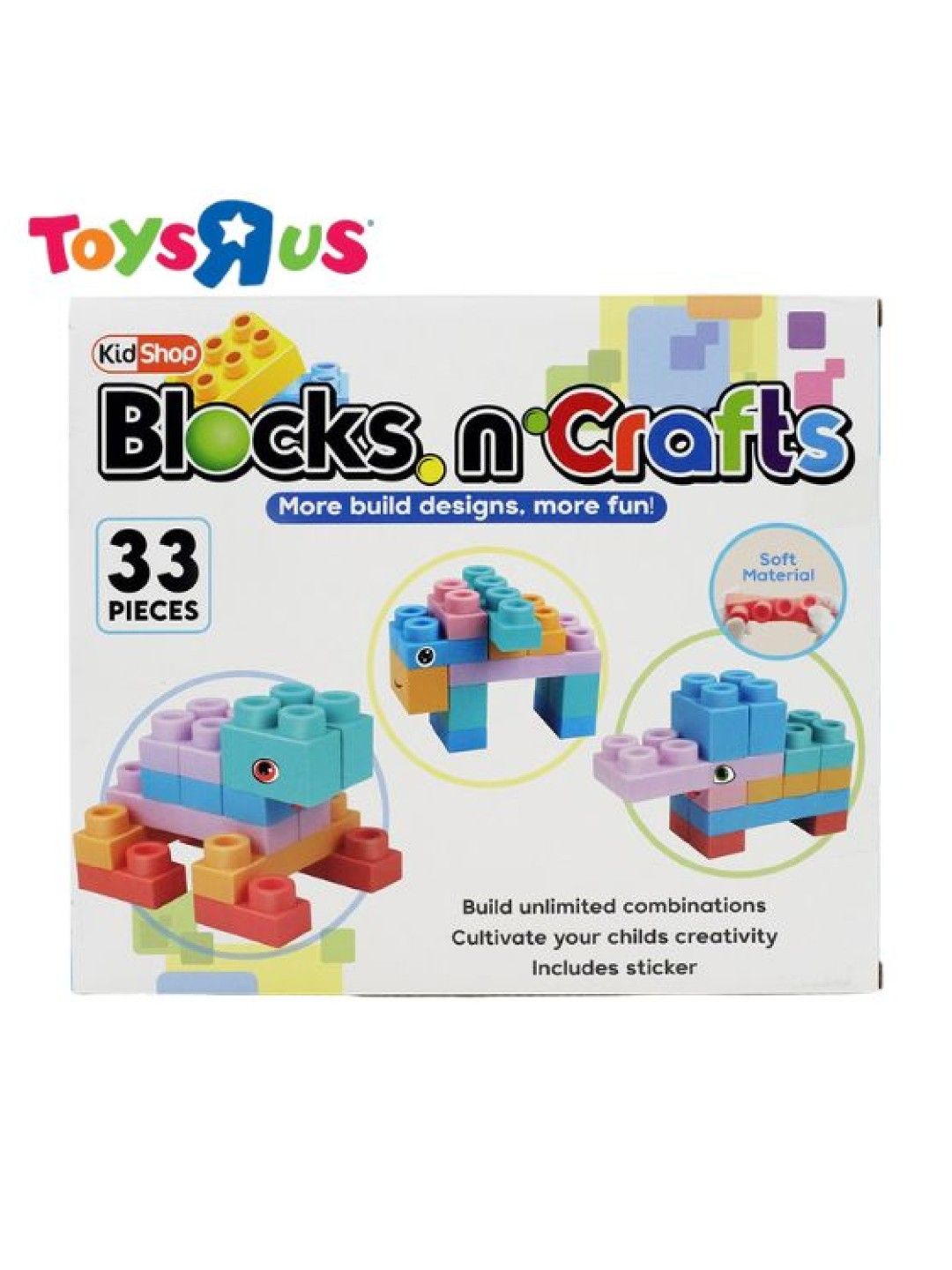 Toys R Us KidShop Blocks 'n Crafts 33pcs (No.13368) (No Color- Image 2)