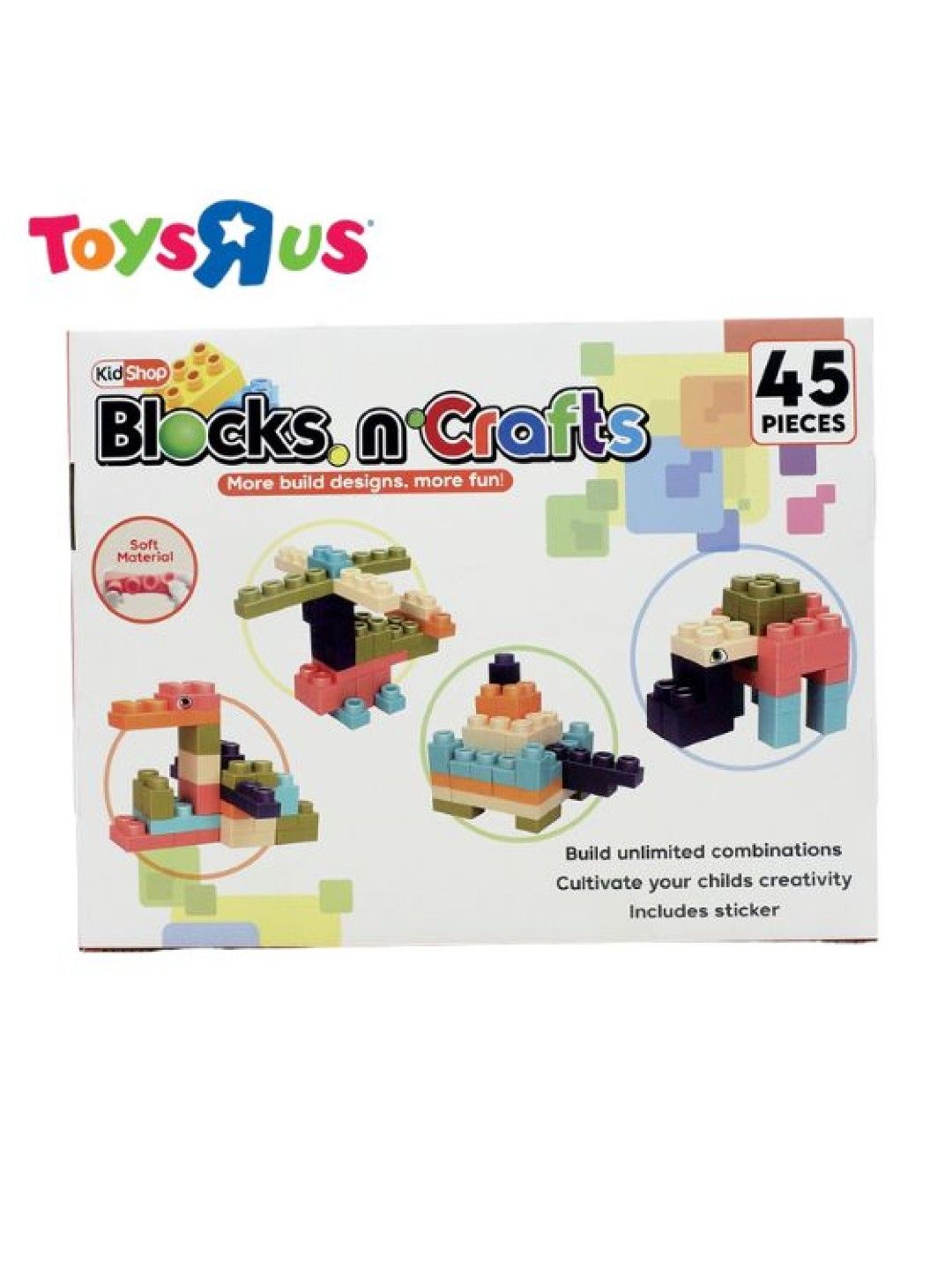 Toys R Us KidShop Blocks 'n Crafts 45pcs (No.13367) (No Color- Image 2)