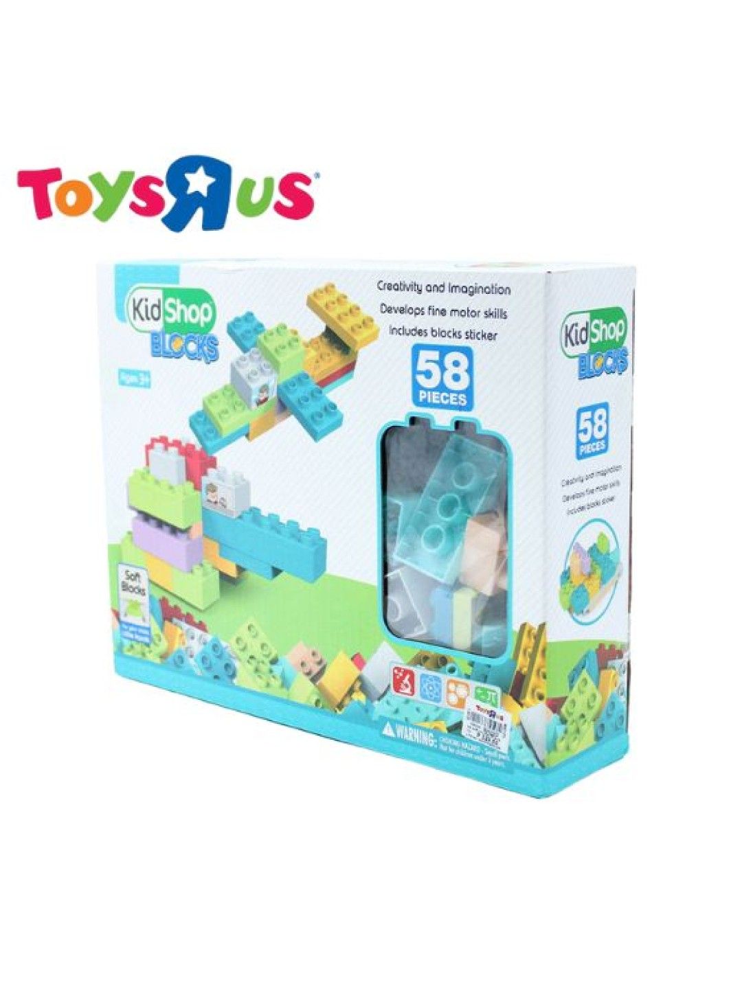 Toys R Us KidShop Soft Blocks 58pcs (No Color- Image 2)