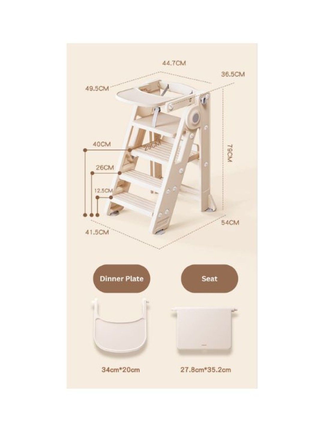 QT Hub Convertible Baby High Chair (No Color- Image 3)