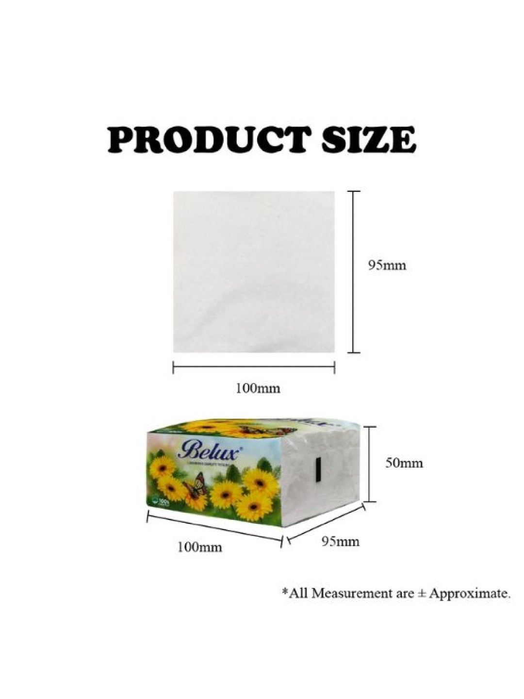 Belux Pop up Tissue (10packs) (No Color- Image 3)