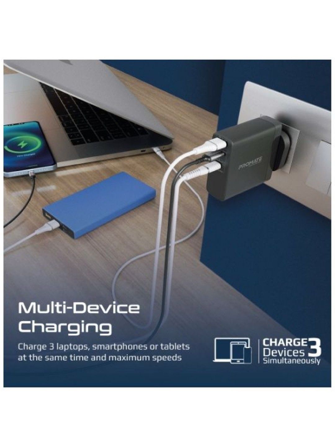 Promate GANCHARGE-140W Power Delivery 3.1 GaN Charger (No Color- Image 3)