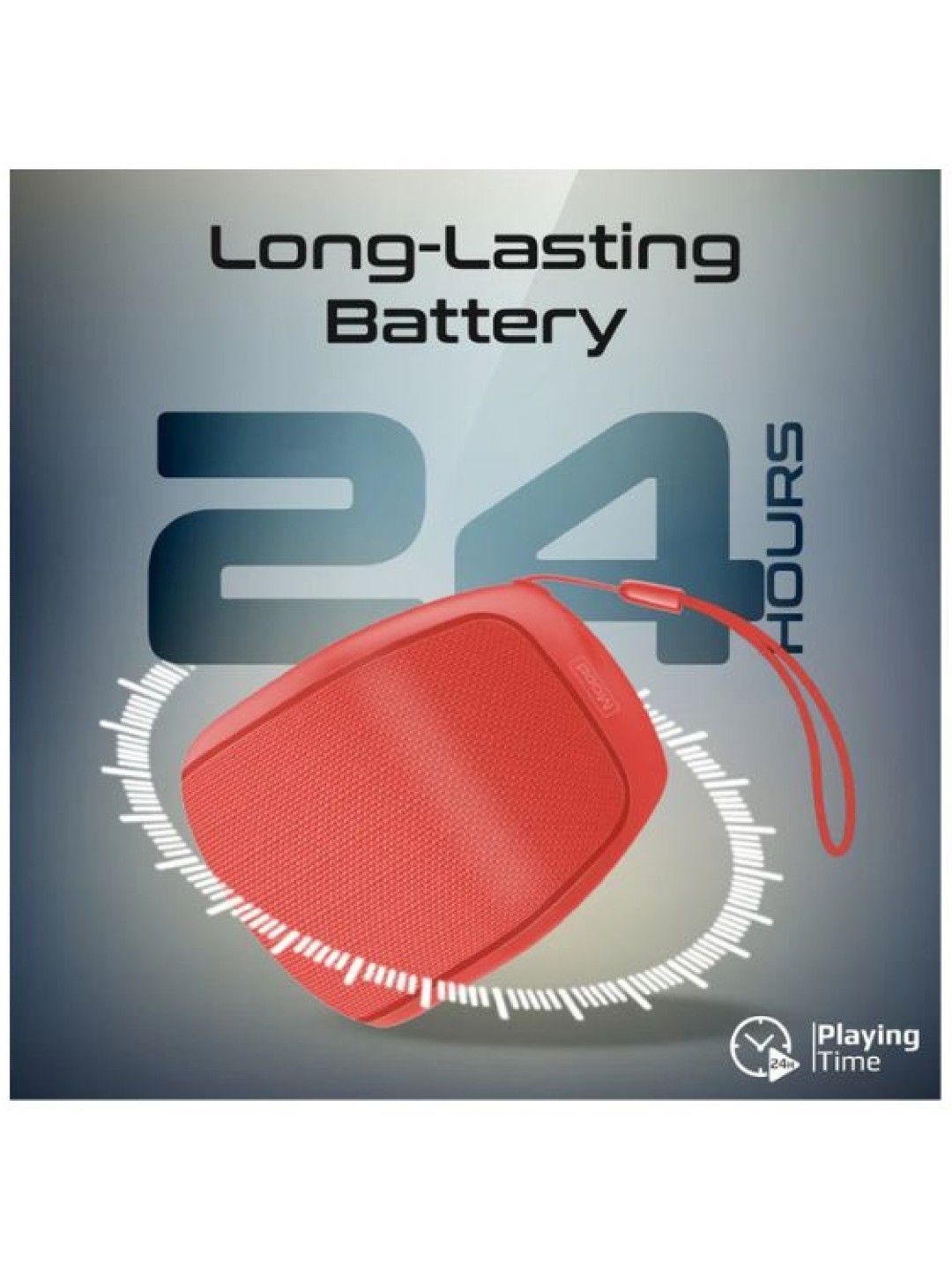 Promate MOOD High-Fidelity Mini Bluetooth Speaker (Red- Image 3)