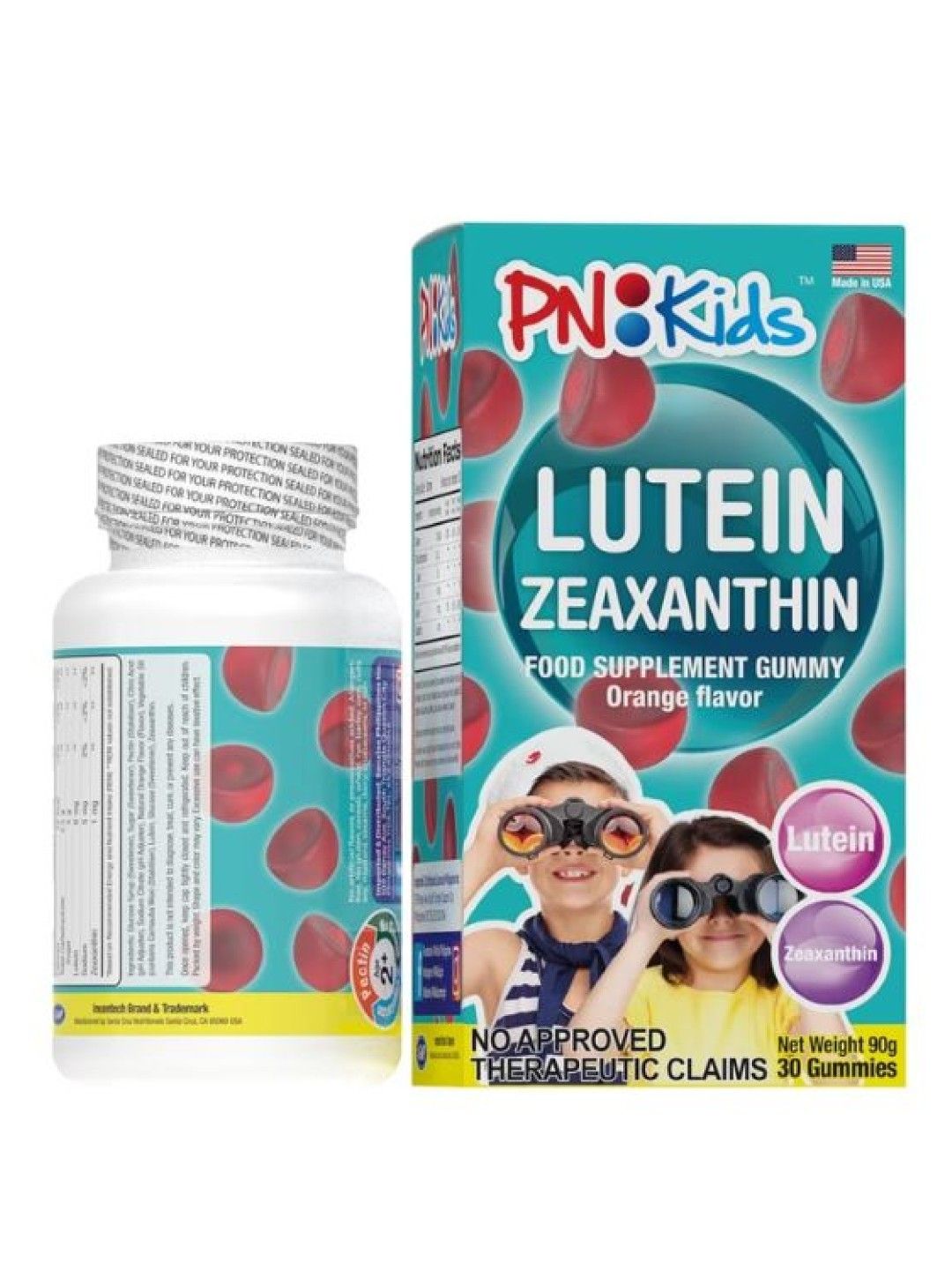 PNKids Lutein Zeaxanthin Food Supplement Gummy Orange Flavor 30s (90g) (No Color- Image 3)