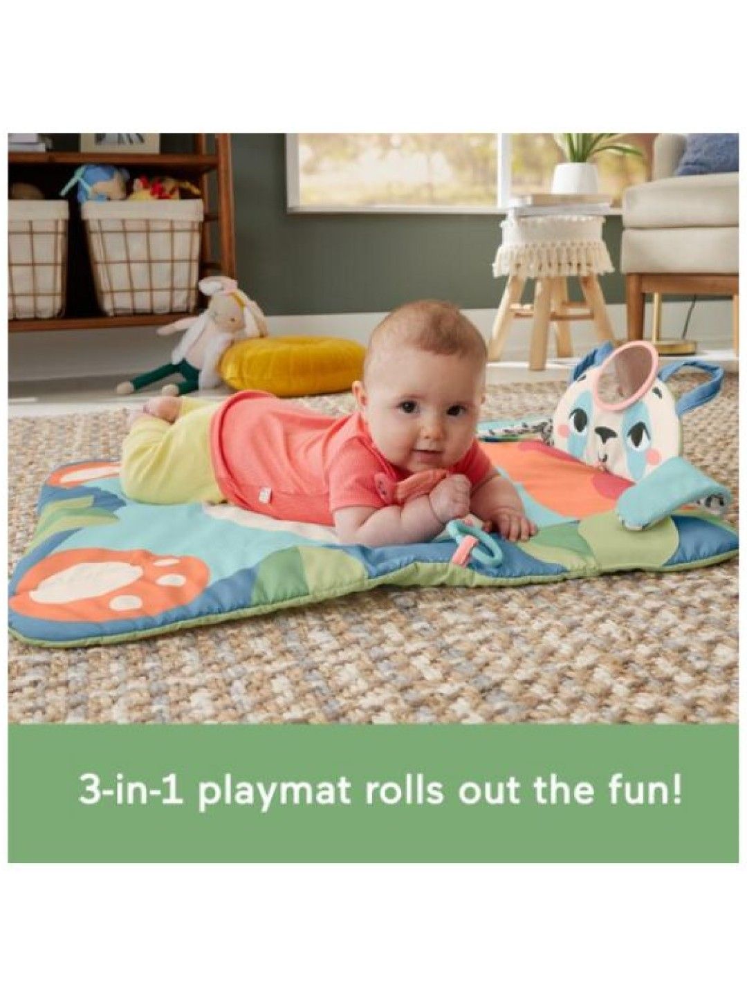 Fisher Price Planet Friends Roly-Poly Panda Baby Activity Play Mat (No Color- Image 3)