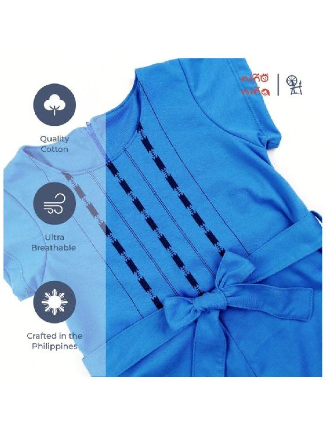 Looms Toddler Girls Romper Tapiserya Collection (No Color- Image 3)