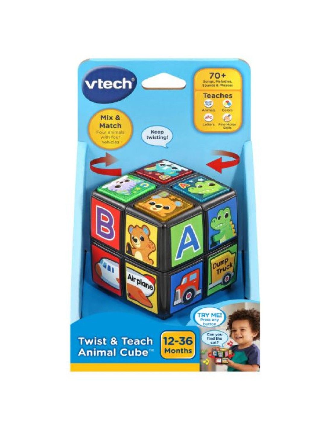 VTech Twist and Teach Animal Cube (No Color- Image 3)