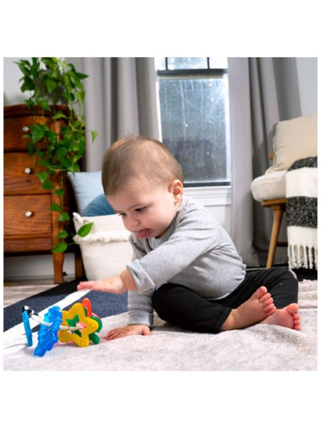 Bright Starts Ocean Explorers Sea of Sensory Teether Toy (No Color- Image 3)