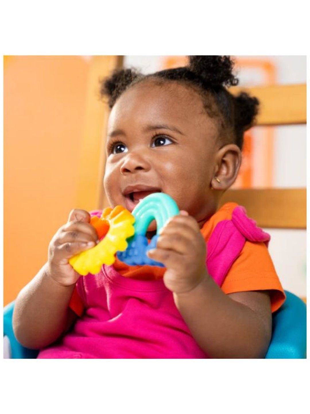 Bright Starts Bright Starts Chance of Smiles Silicone Teether 2-pack (No Color- Image 4)