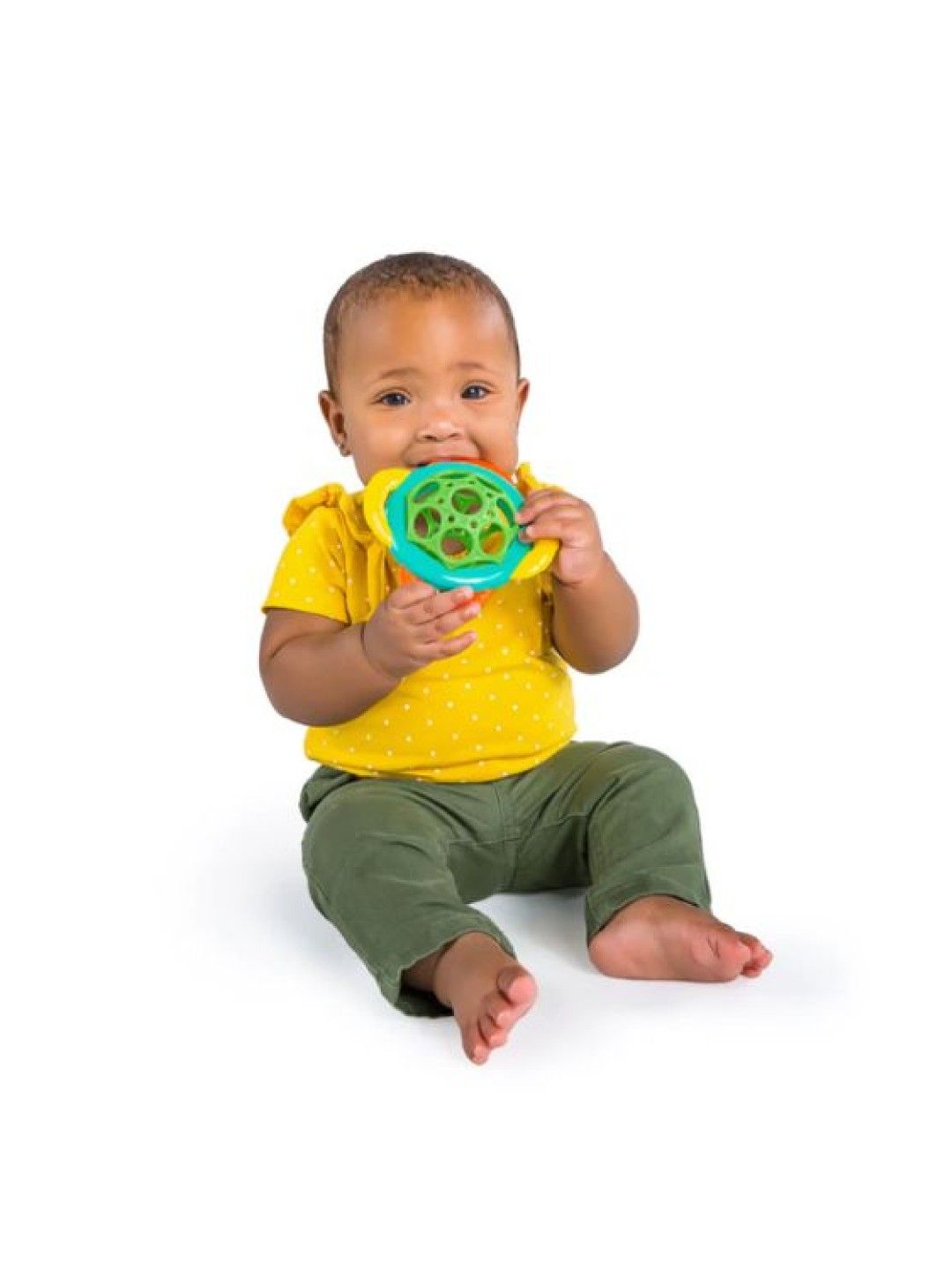 Bright Starts Oball Grasp & Teethe Easy Grasp Infant Teether Toy (No Color- Image 4)