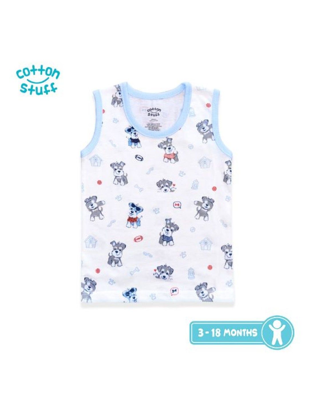 Cotton Stuff 3-piece Sando (Bestfriend- Boy) (No Color- Image 3)