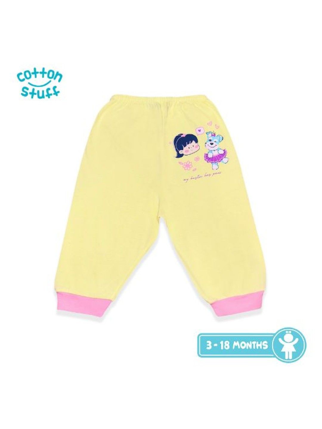 Cotton Stuff 3-piece Snap on Bib (Bestie- Girl) (No Color- Image 3)