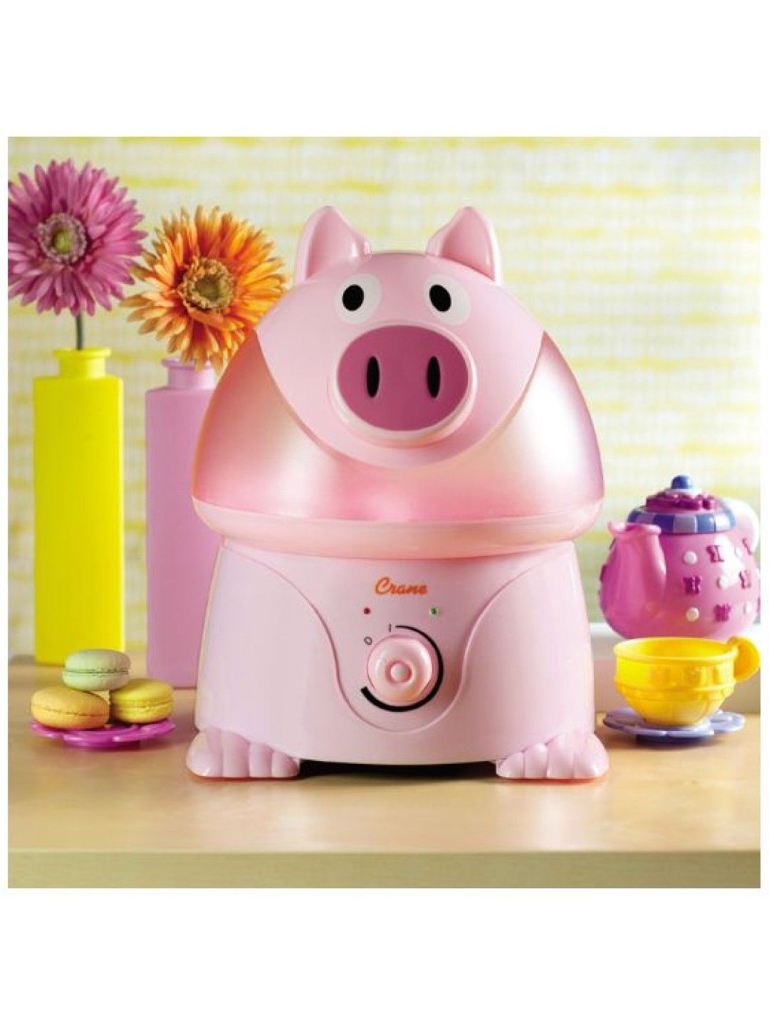 Crane Adorable Cool Mist Humidifier Penelope the Pig (No Color- Image 3)