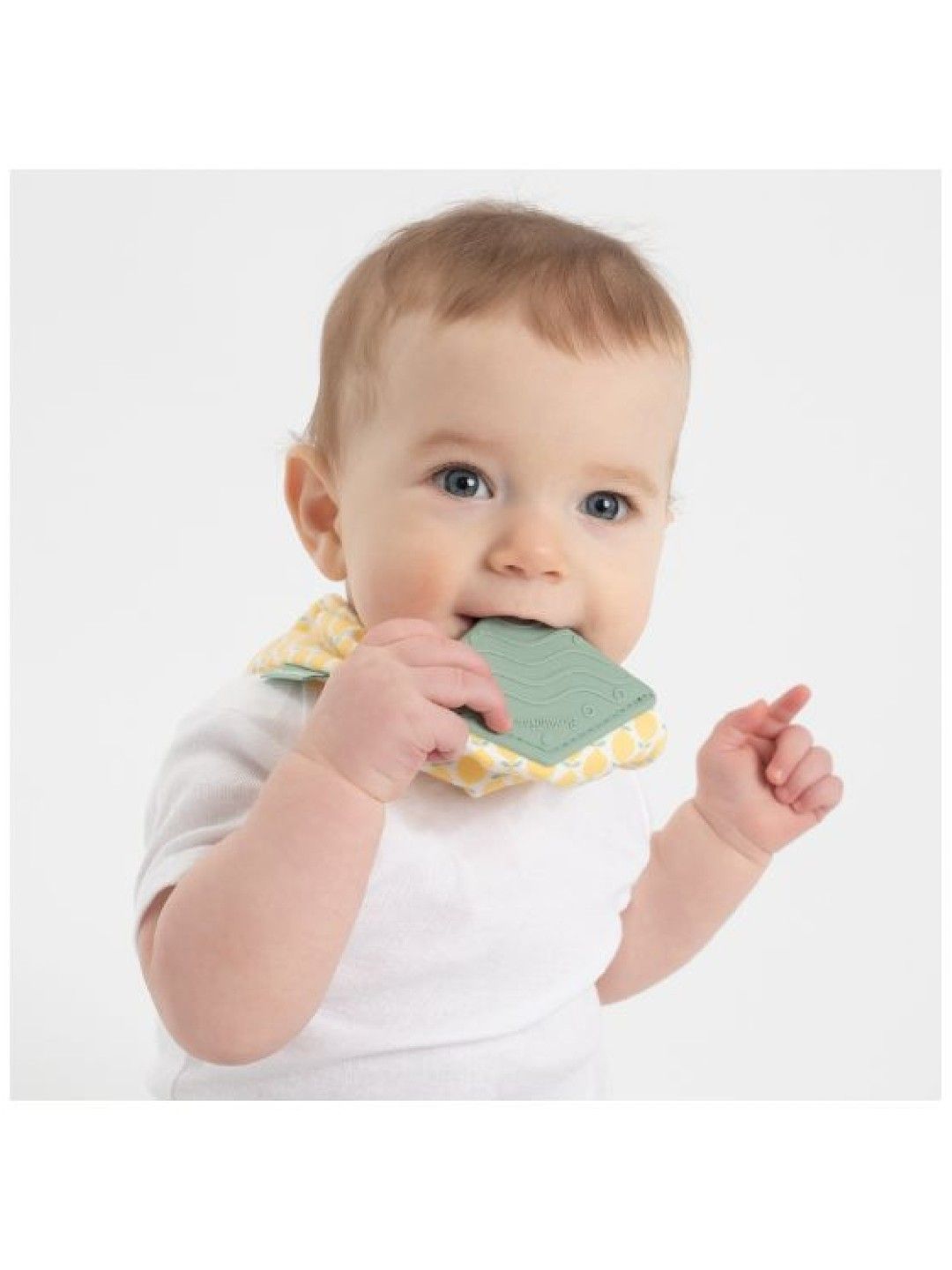BooginHead Bandana Teether Bib 2-Pack (Citrus Lemons- Image 3)