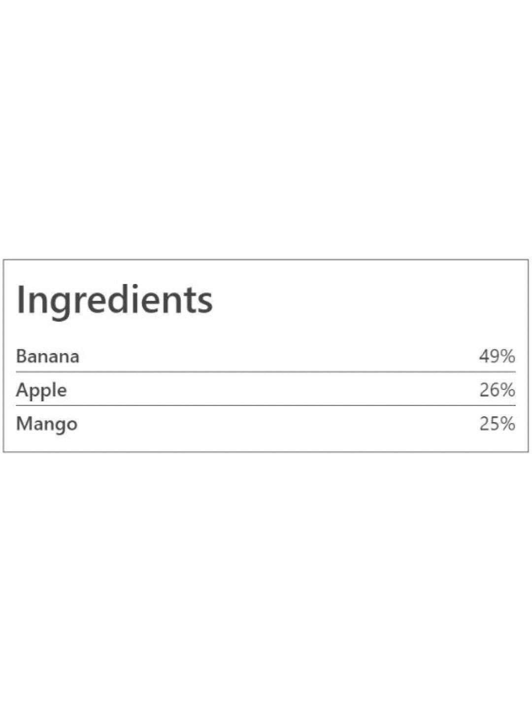 Peachy Baby Food Apple, Mango and Banana Purée (110g) (No Color- Image 3)