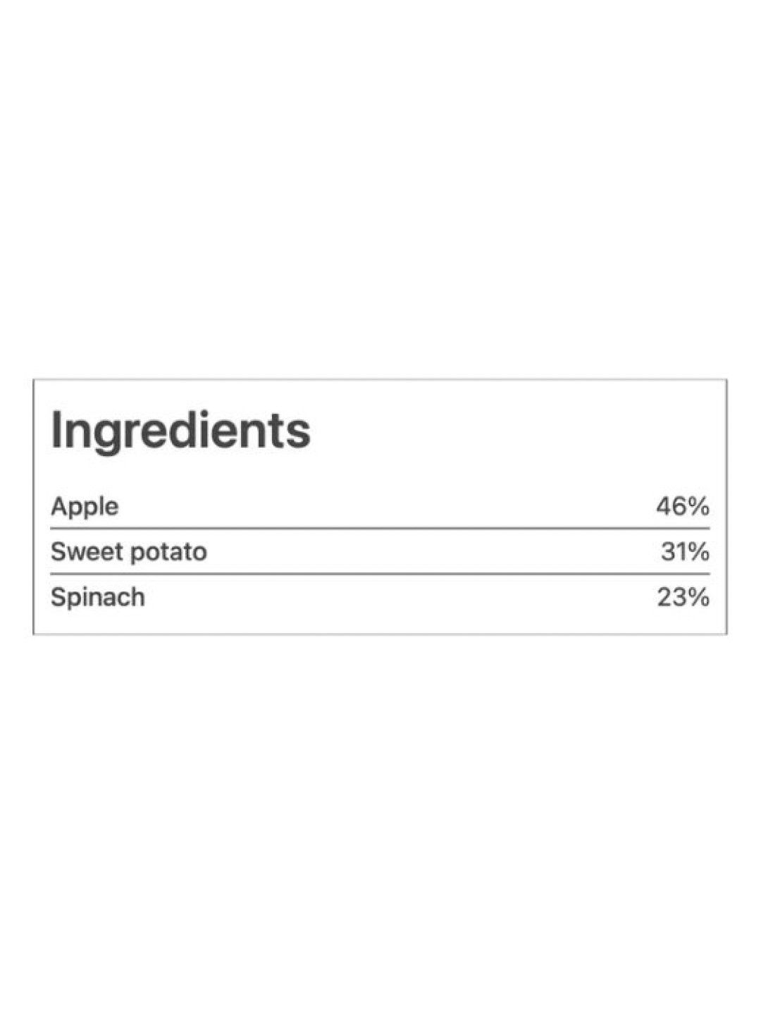 Peachy Baby Food Apple, Spinach and Sweet potato Purée (110g) (No Color- Image 3)