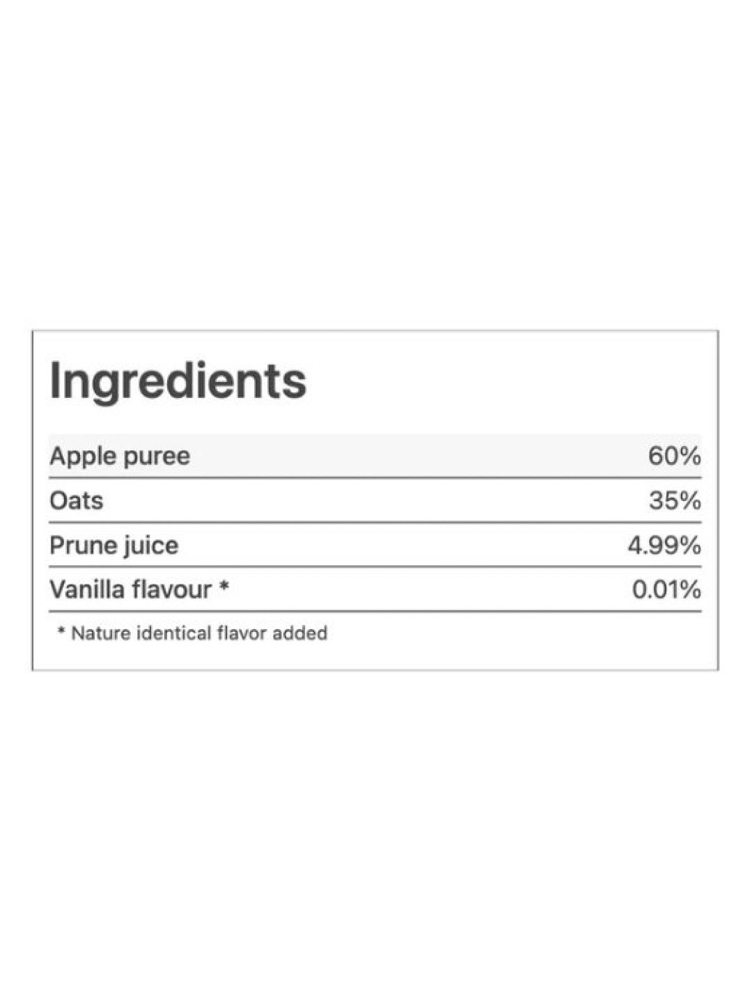 Peachy Baby Food Apple puree, Oats and Prune Juice (110g) (No Color- Image 3)