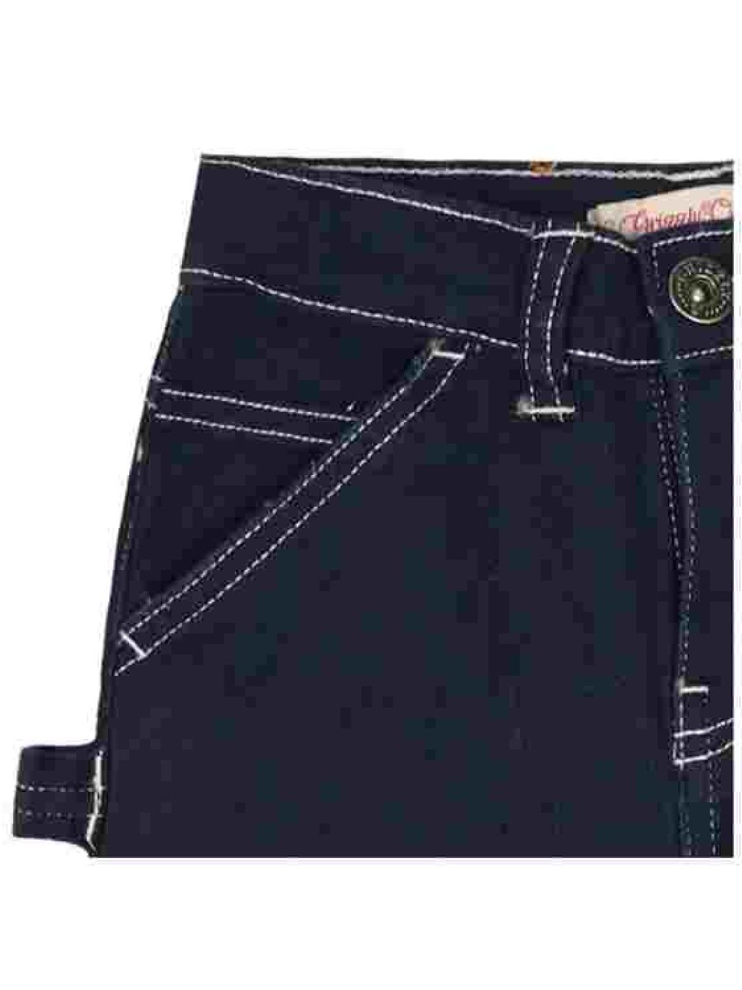Grizzly Girls Twill Highwaist Short (Navy Blue- Image 3)