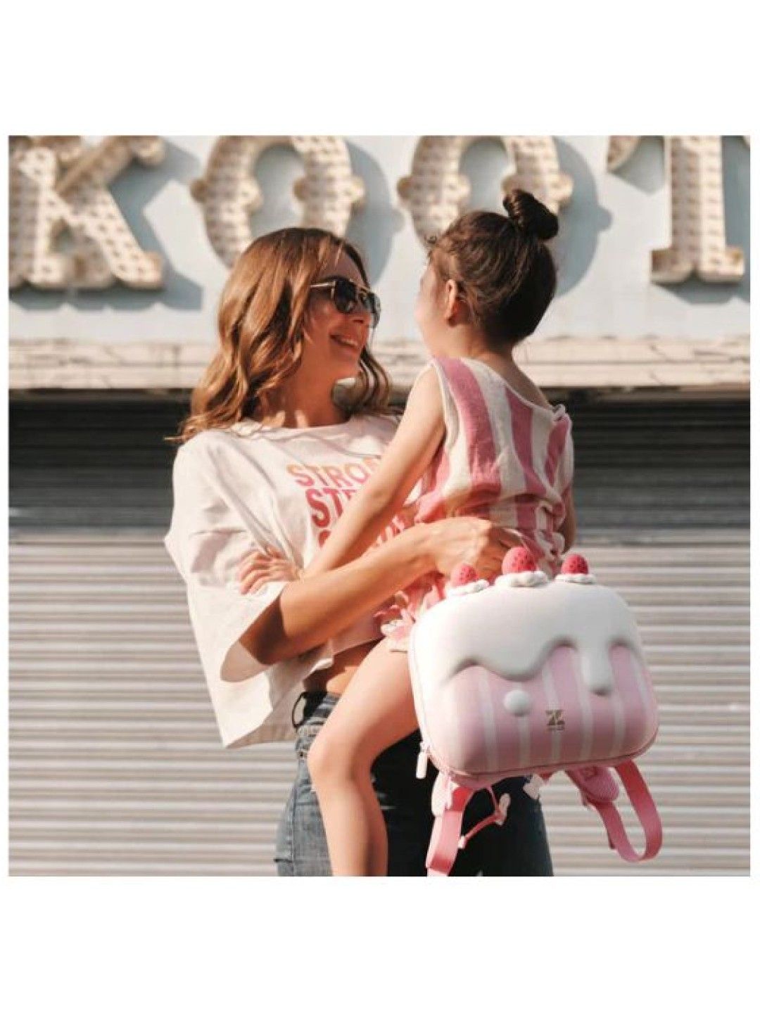 Zoy Zoii B18 Dessert Series Backpack - Strawberry Ice cream (No Color- Image 3)
