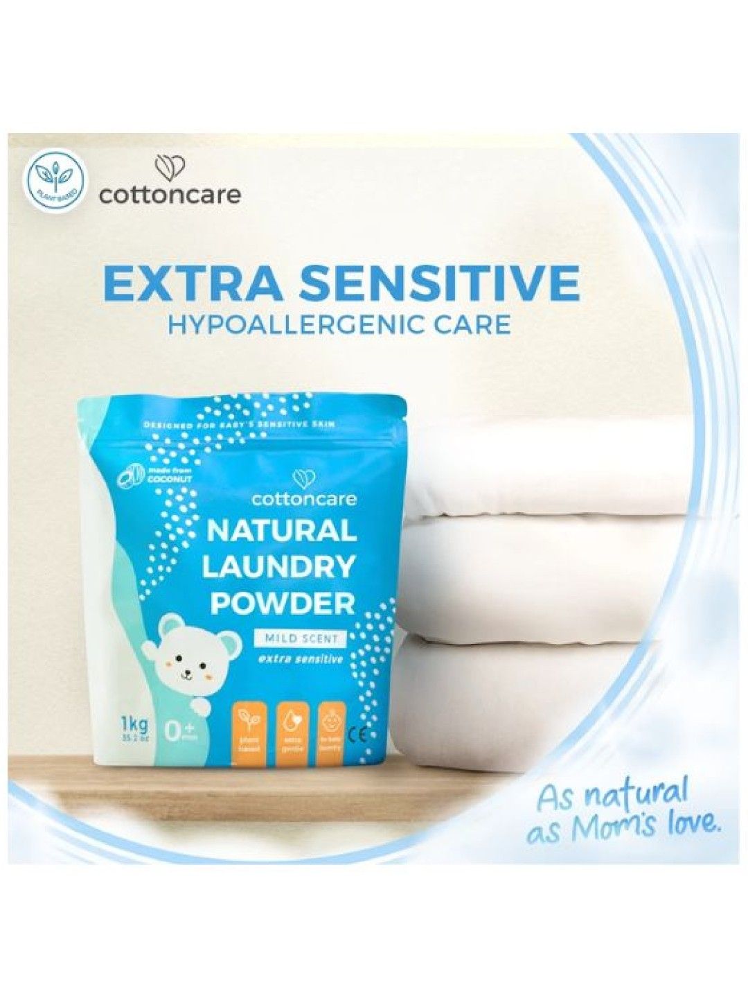 Cotton Central™ Cottoncare™ Non-Toxic Hypoallergenic Baby Laundry Powder Detergent (6 kgs) (No Color- Image 3)