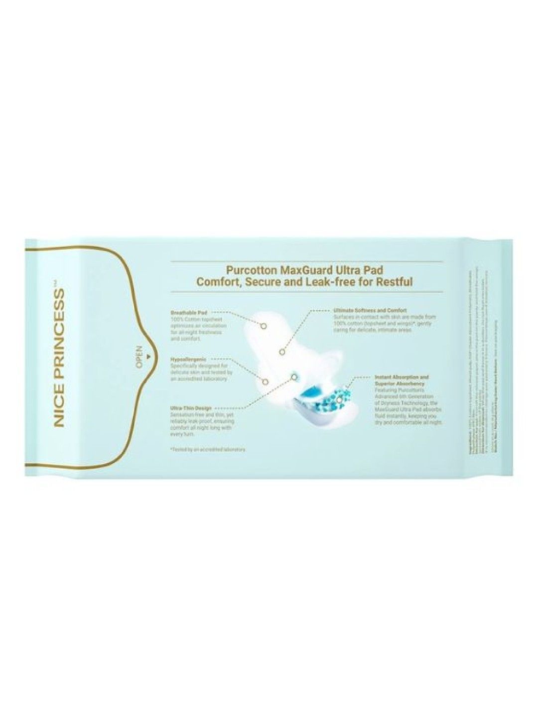 Purcotton MaxGuard Unscented Ultra Pads (8pcs) (No Color- Image 3)