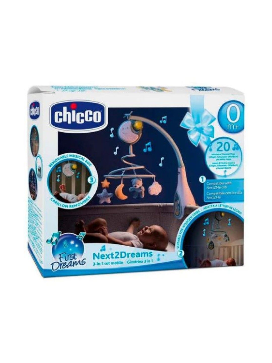 Chicco Rainbow Bed Arch - Blue (No Color- Image 3)